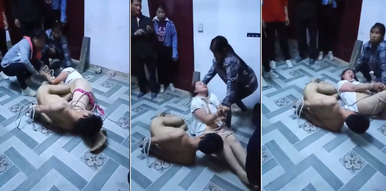 酒店偷情被抓包